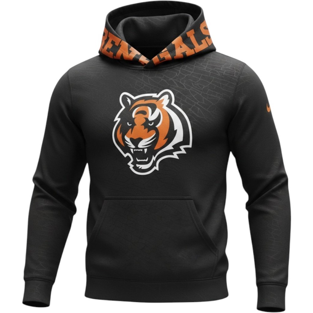 Cincinnati Bengals Graphic Team Hooded Sweatshirt Boys Medium (10-12)